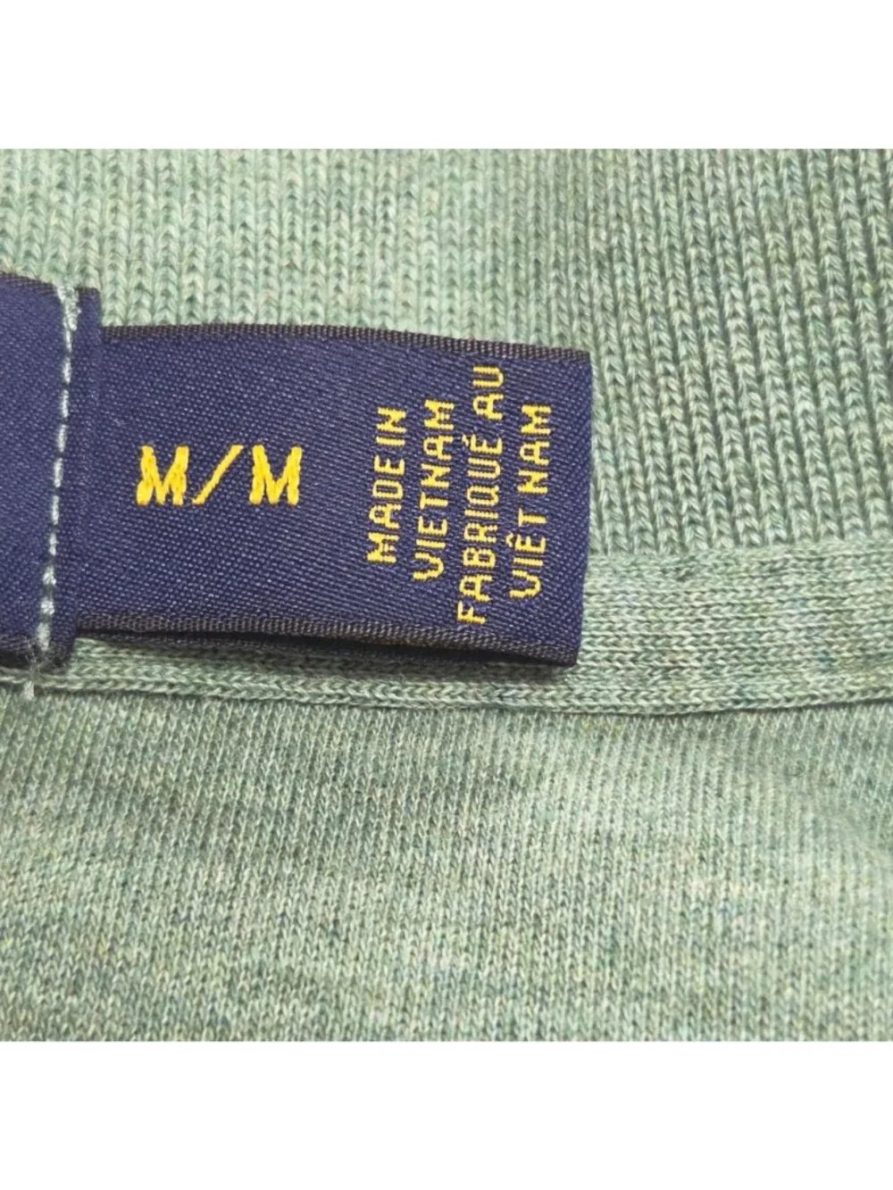 Polo Ralph Lauren Polo Shirt Long Sleeve Mens M Sage Green Logo Classic Collar